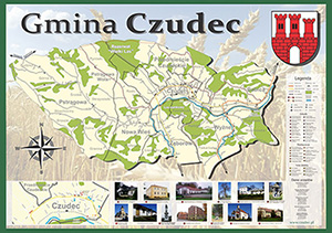 mapa gminy Czudec